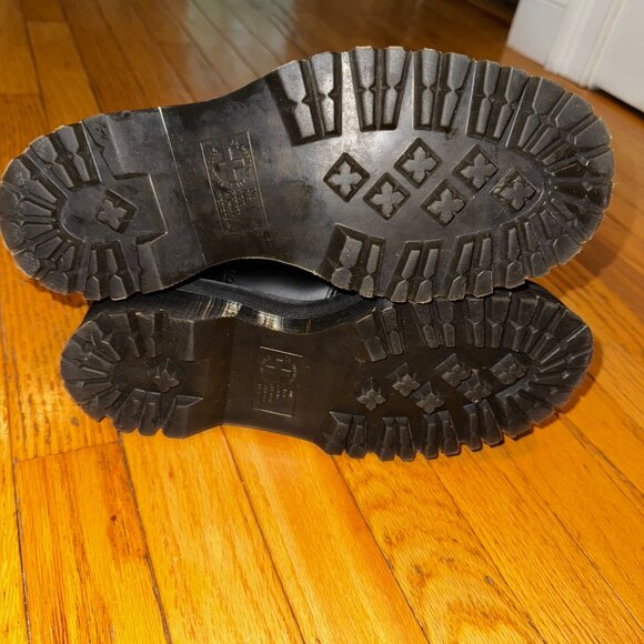 Dr. Martens Black Ankle Boots with Yellow Stitching - Picture 9 of 9